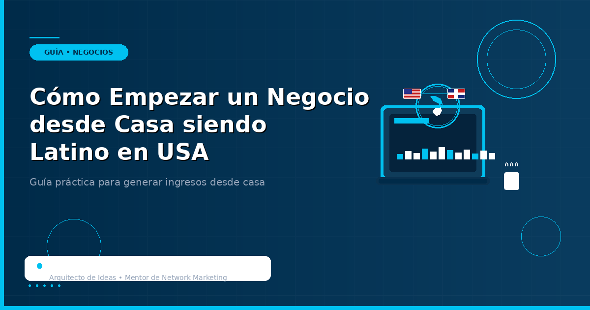 Negocio desde casa — latino emprendiendo desde casa