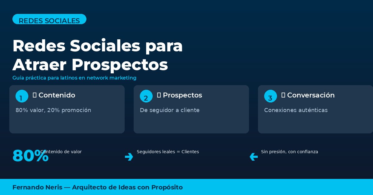 Redes sociales para atraer prospectos en network marketing para dominicanos