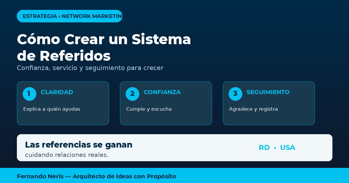 Sistema de referidos en network marketing para emprendedores latinos