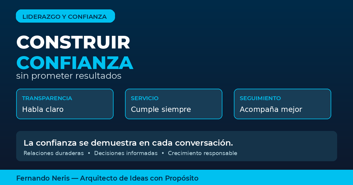 Cómo Construir Confianza en Network Marketing sin Prometer Resultados